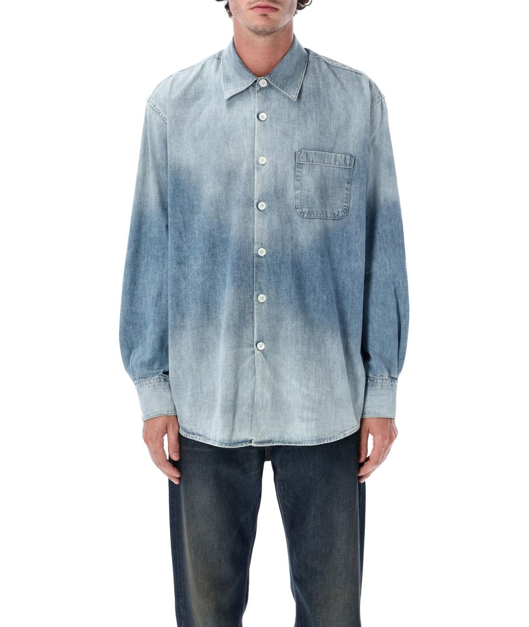 OUR LEGACY Голубая хлопковая кэжуал рубашка, фото 2