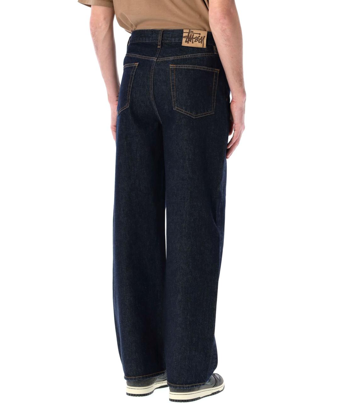 STUSSY Синие хлопковые прямые джинсы, фото 2