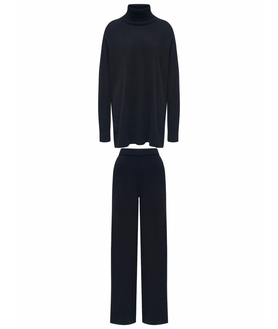 12 STOREEZ Черный шерстяной костюм с брюками, фото 1