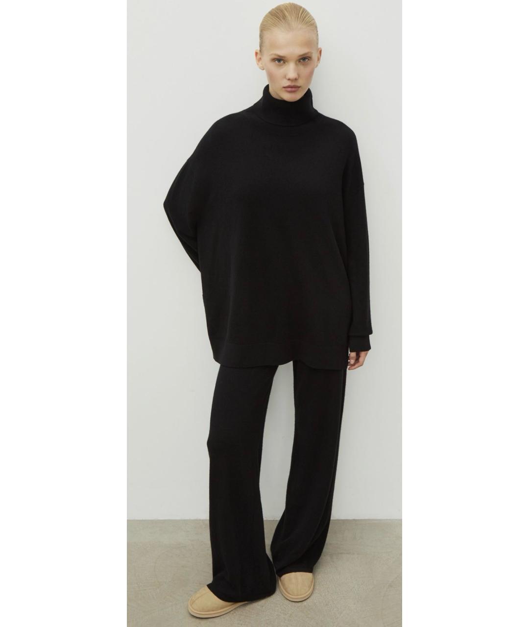 12 STOREEZ Черный шерстяной костюм с брюками, фото 3