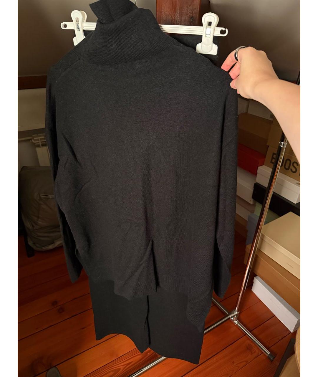 12 STOREEZ Черный шерстяной костюм с брюками, фото 8