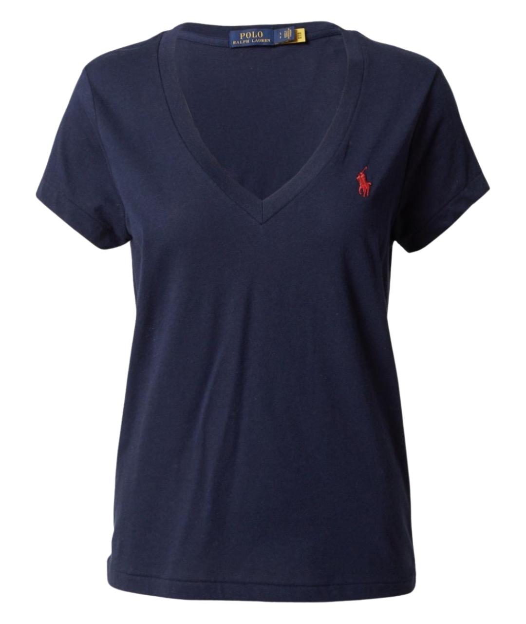 POLO RALPH LAUREN Синяя хлопковая футболка, фото 1