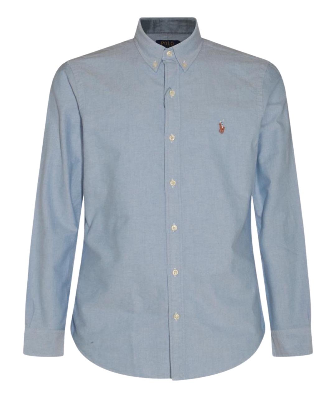 POLO RALPH LAUREN Голубая хлопковая кэжуал рубашка, фото 1