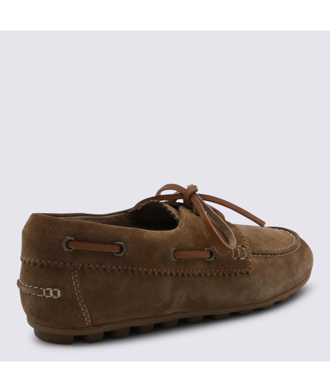 HOGAN Коричневые замшевые ботинки, фото 3