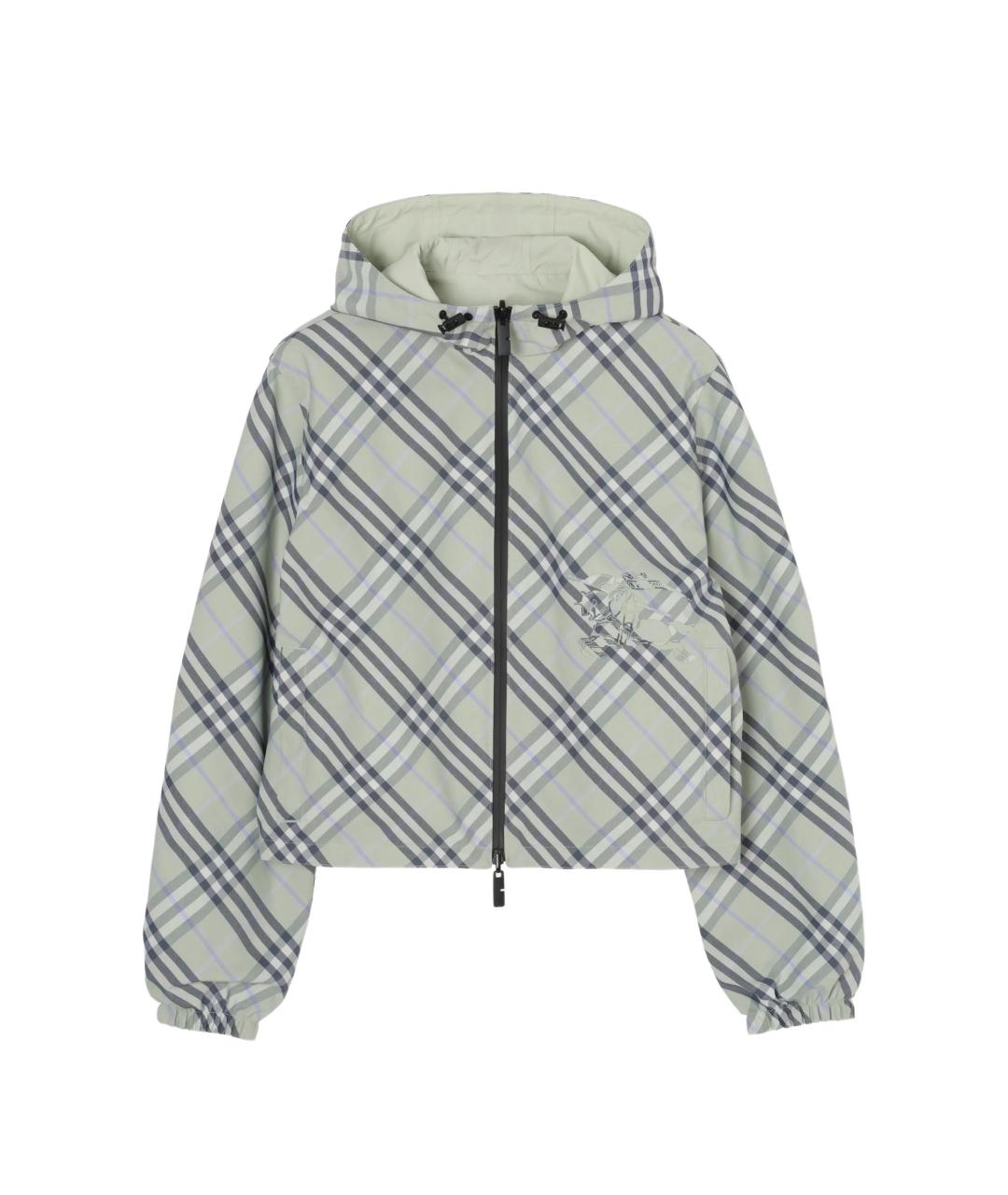 BURBERRY Зеленая полиэстеровая куртка, фото 1