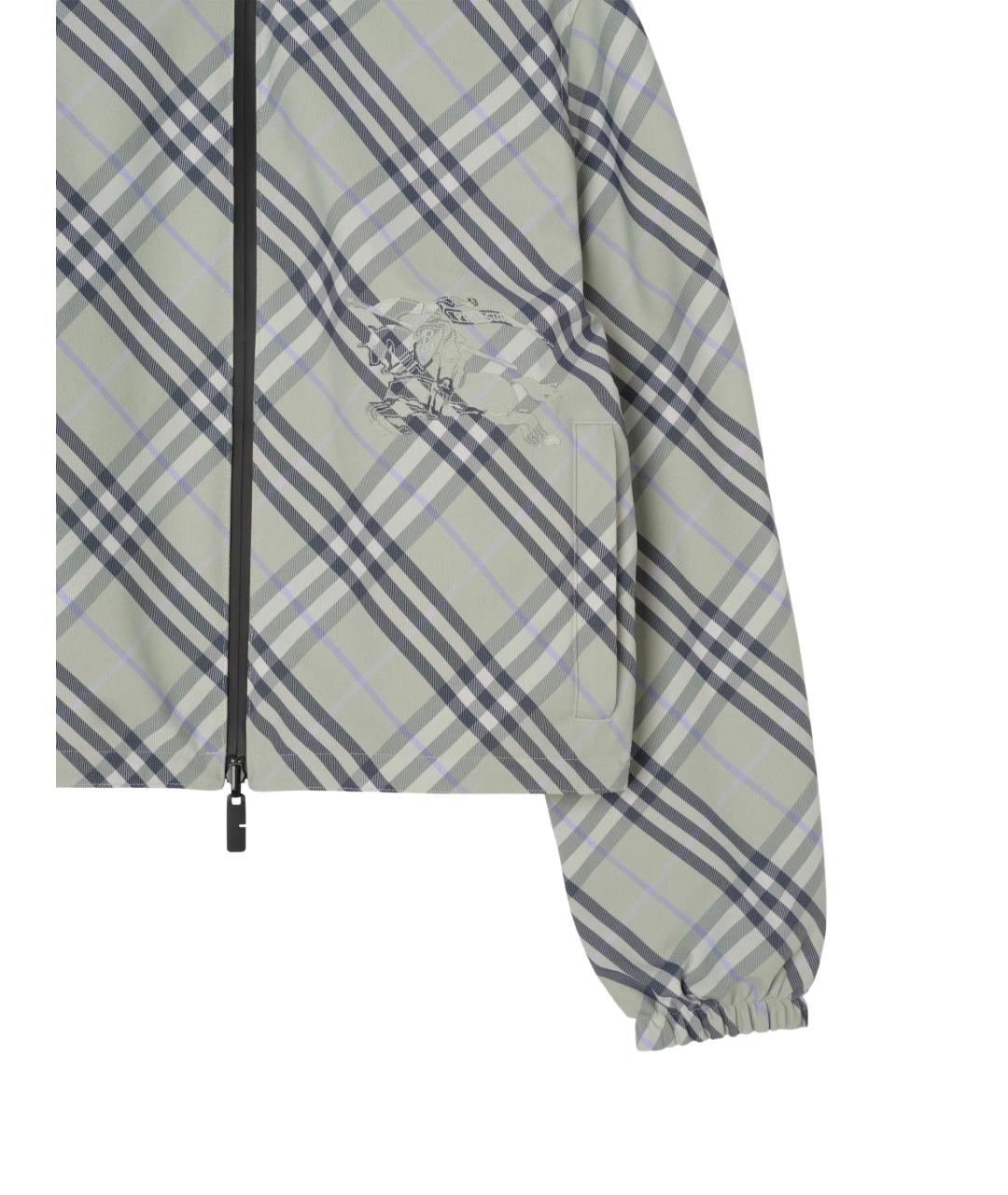 BURBERRY Зеленая полиэстеровая куртка, фото 2