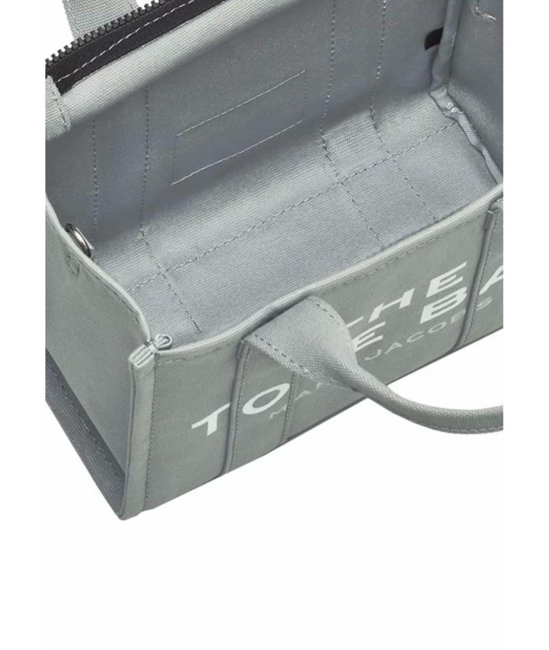 MARC JACOBS Серая тканевая сумка тоут, фото 4