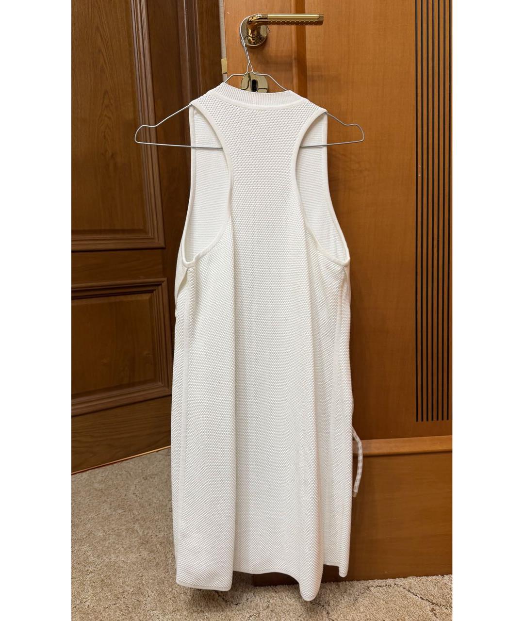 HERMES Белое хлопковое повседневное платье, фото 2