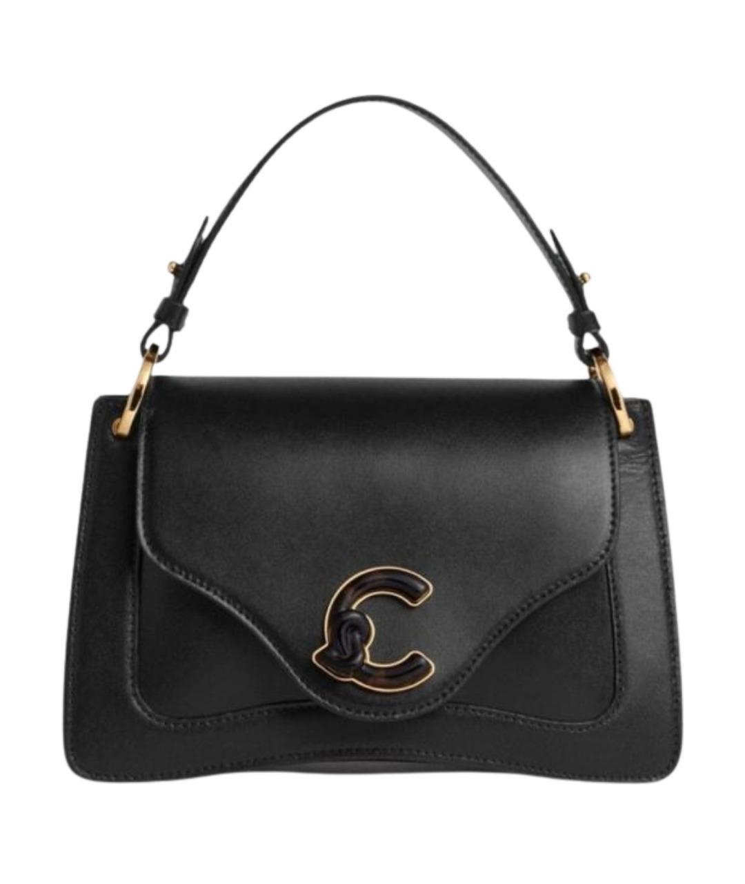 COCCINELLE Черная кожаная сумка с короткими ручками, фото 1