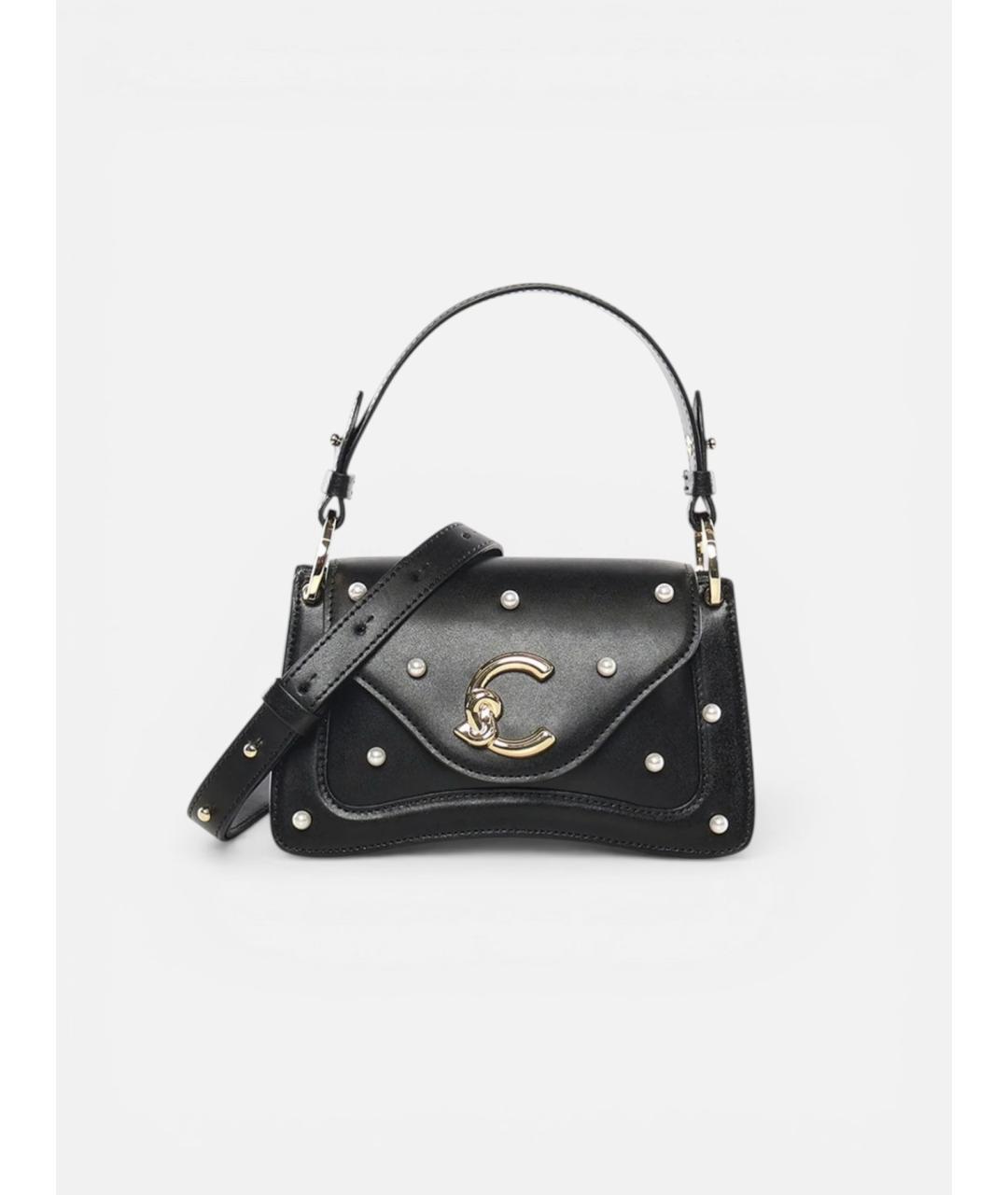 COCCINELLE Черная кожаная сумка через плечо, фото 5