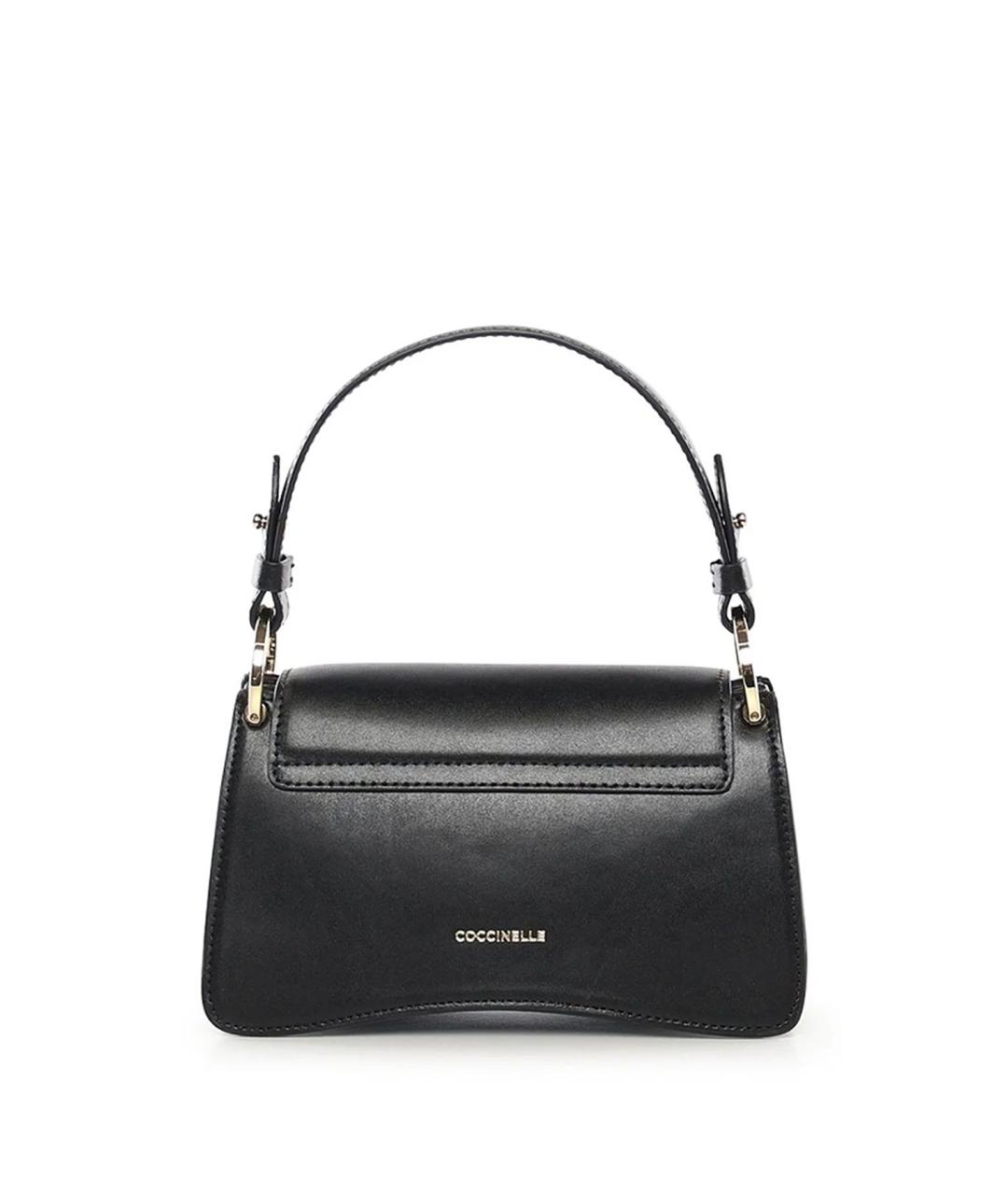 COCCINELLE Черная кожаная сумка через плечо, фото 3