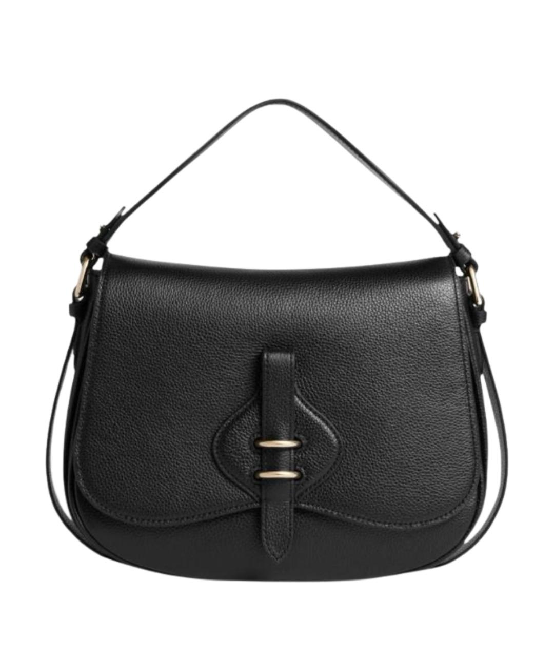 COCCINELLE Черная кожаная сумка через плечо, фото 1