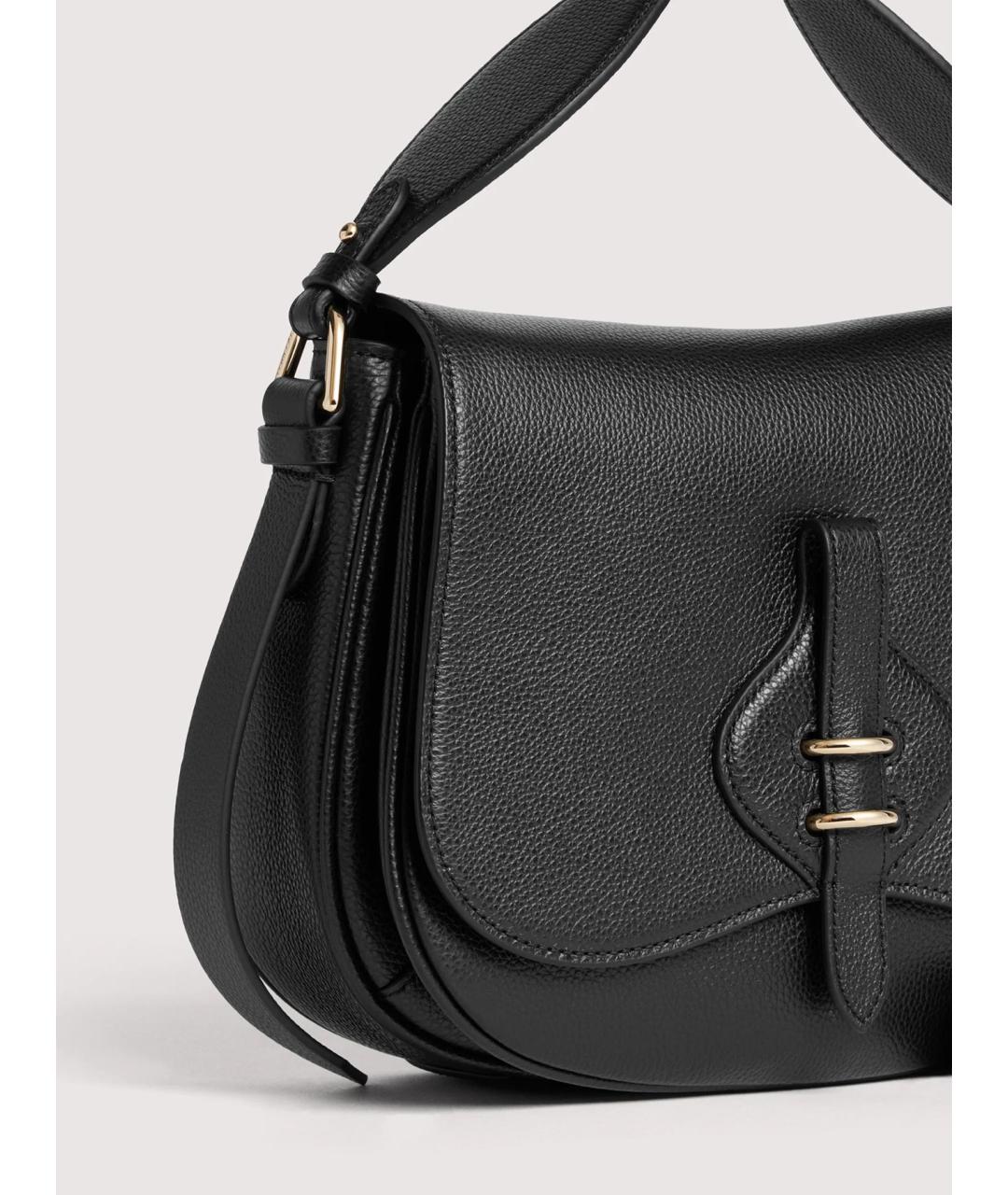COCCINELLE Черная кожаная сумка через плечо, фото 3