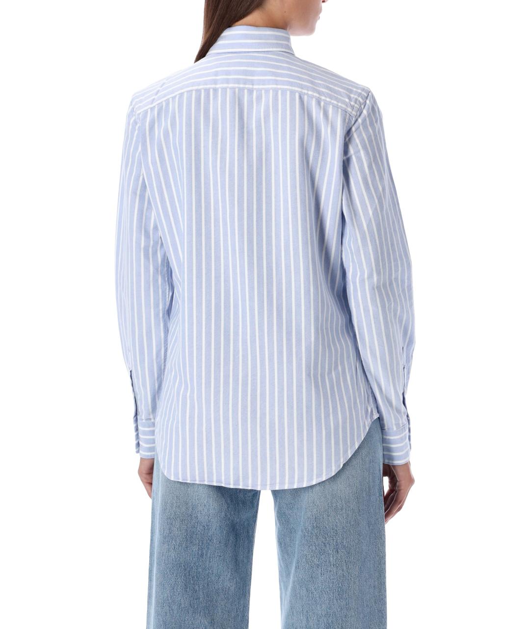 POLO RALPH LAUREN Голубая хлопковая рубашка, фото 2