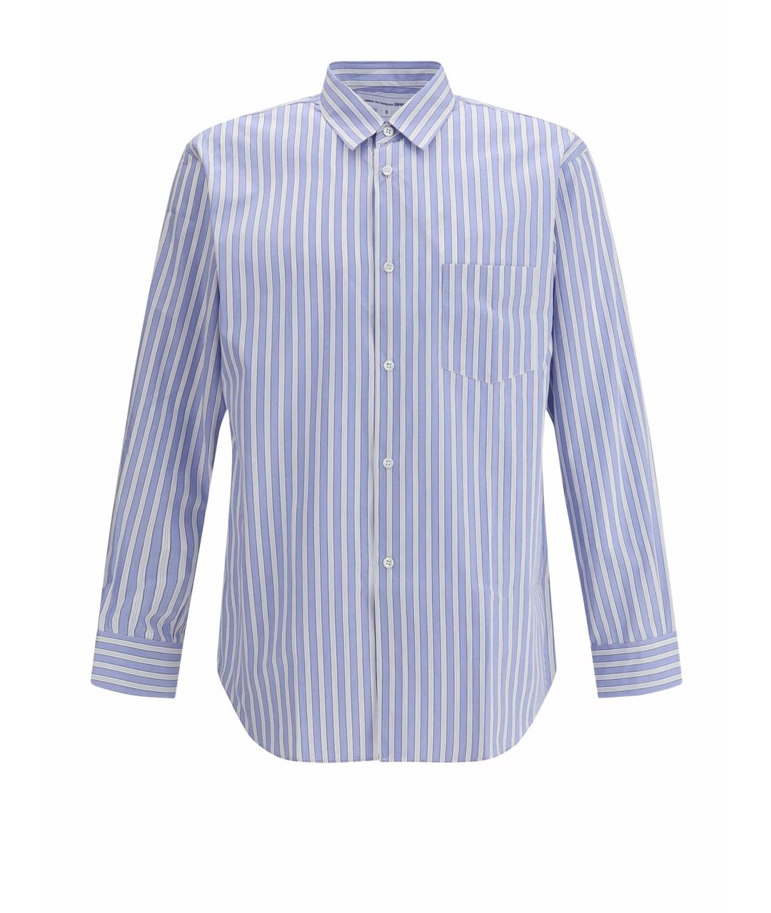 COMME DES GARÇONS Голубая хлопковая кэжуал рубашка, фото 1