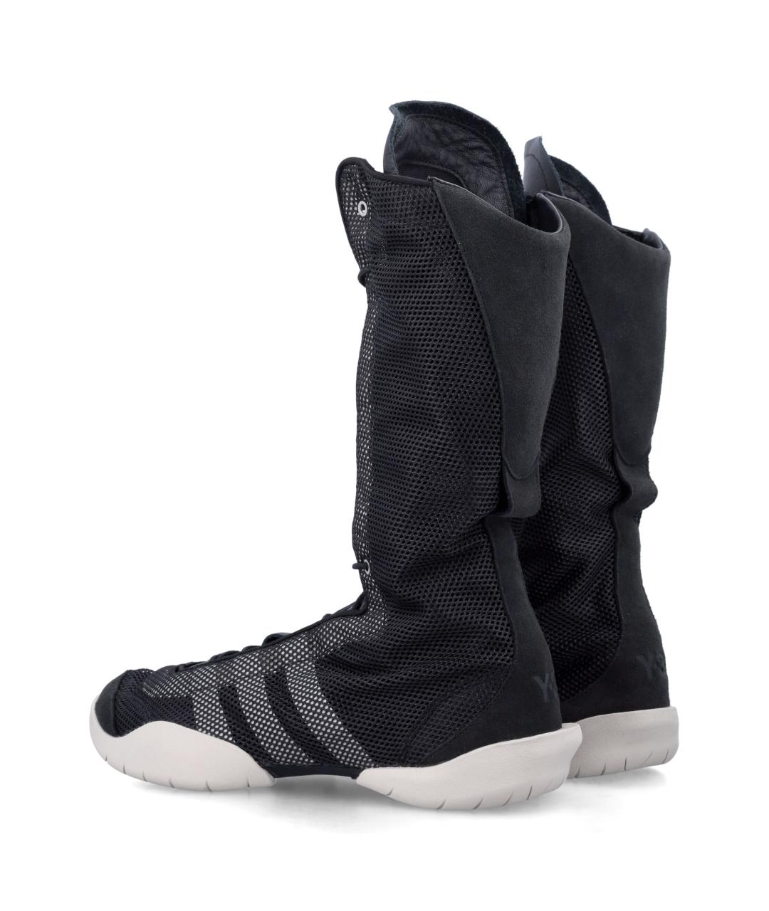 Y-3 Черные текстильные кроссовки, фото 4