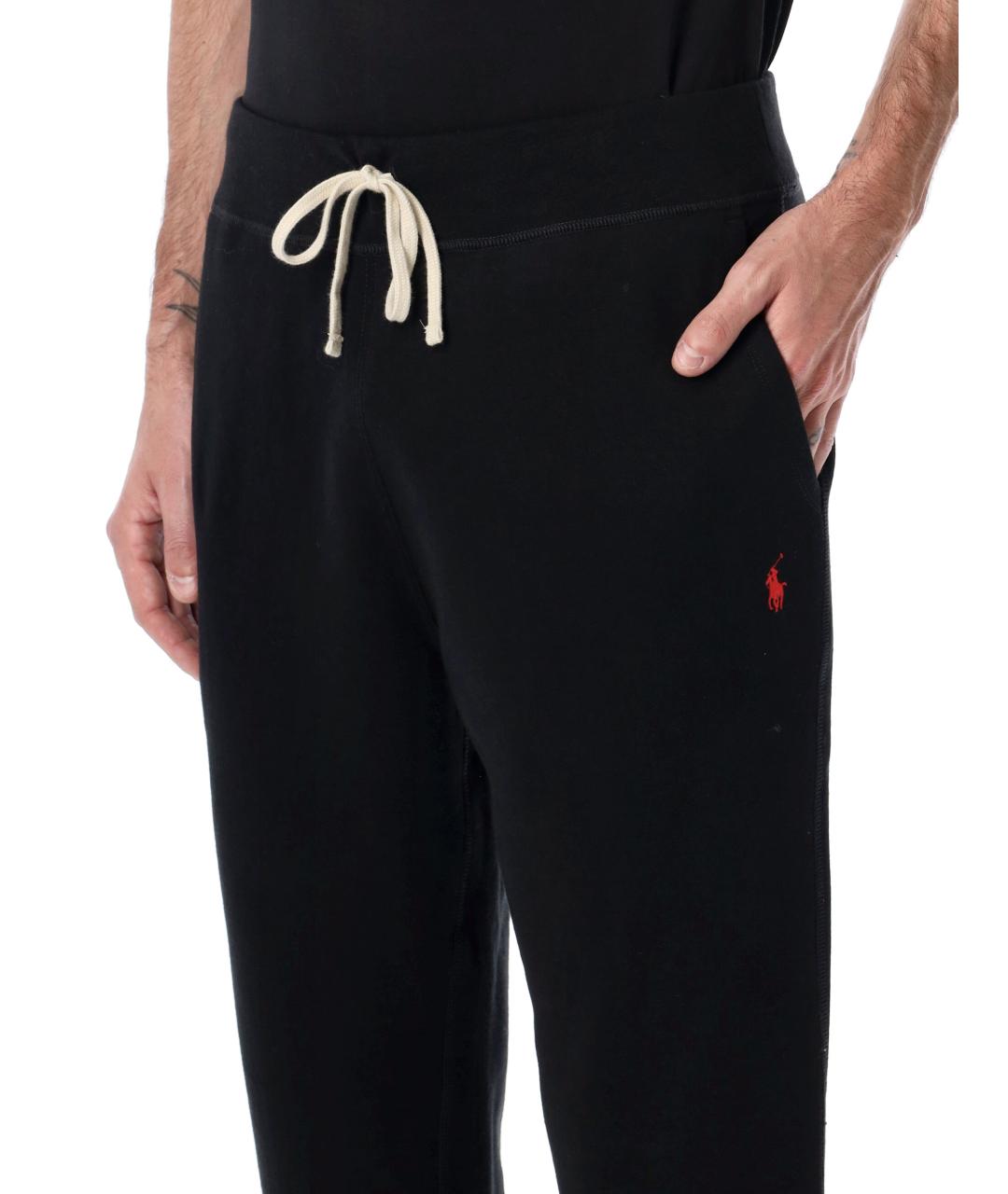 POLO RALPH LAUREN Черные хлопковые повседневные брюки, фото 3