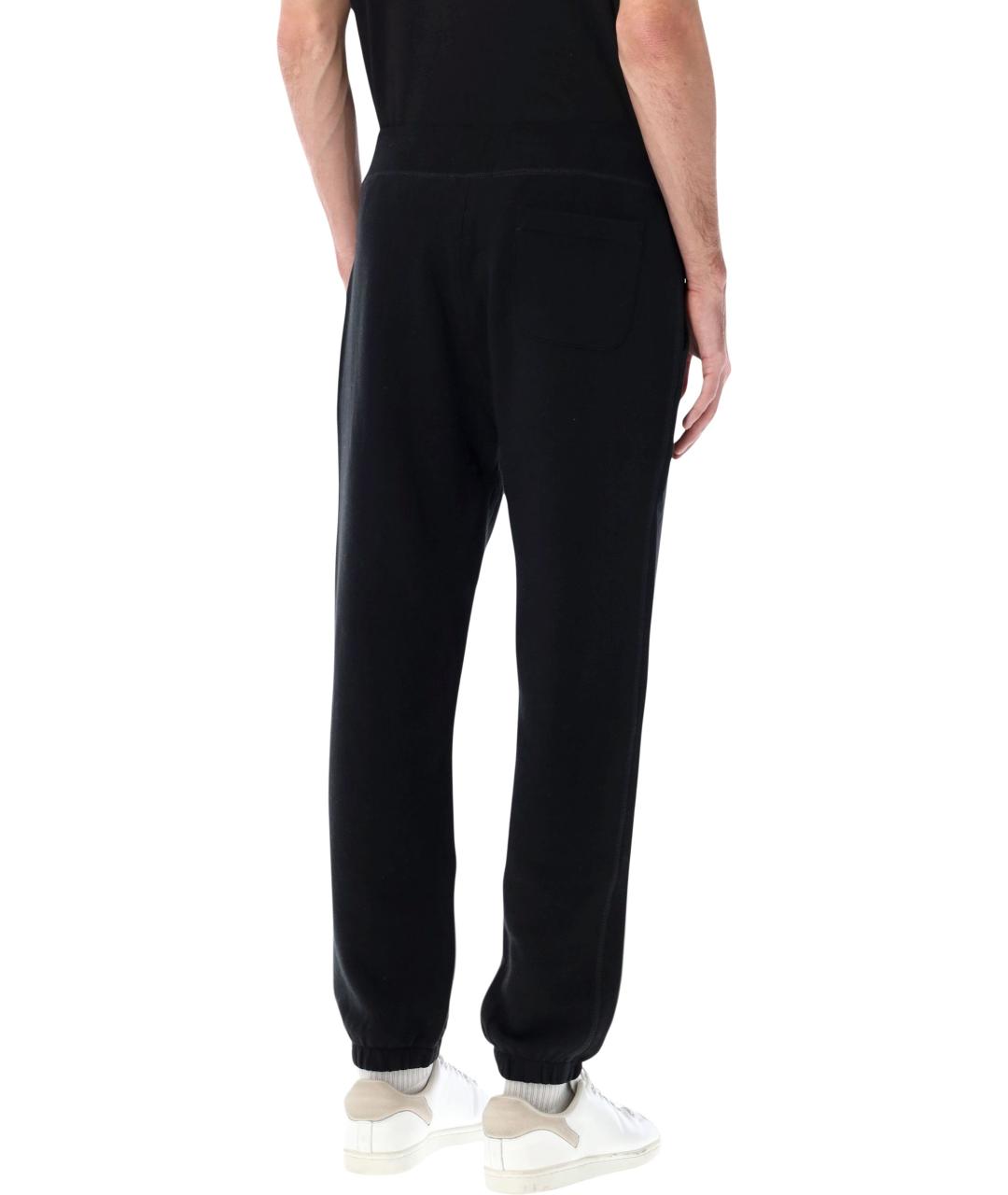 POLO RALPH LAUREN Черные хлопковые повседневные брюки, фото 2