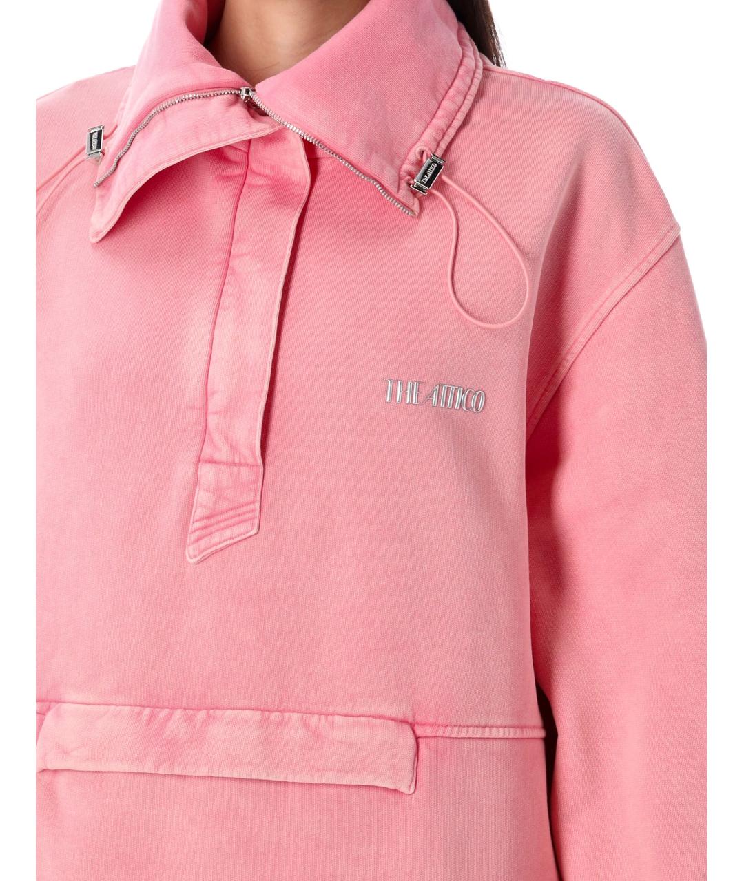 THE ATTICO Розовая хлопковая куртка, фото 4