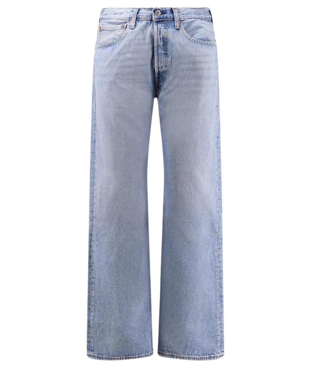 LEVI'S Голубые хлопковые прямые джинсы, фото 1
