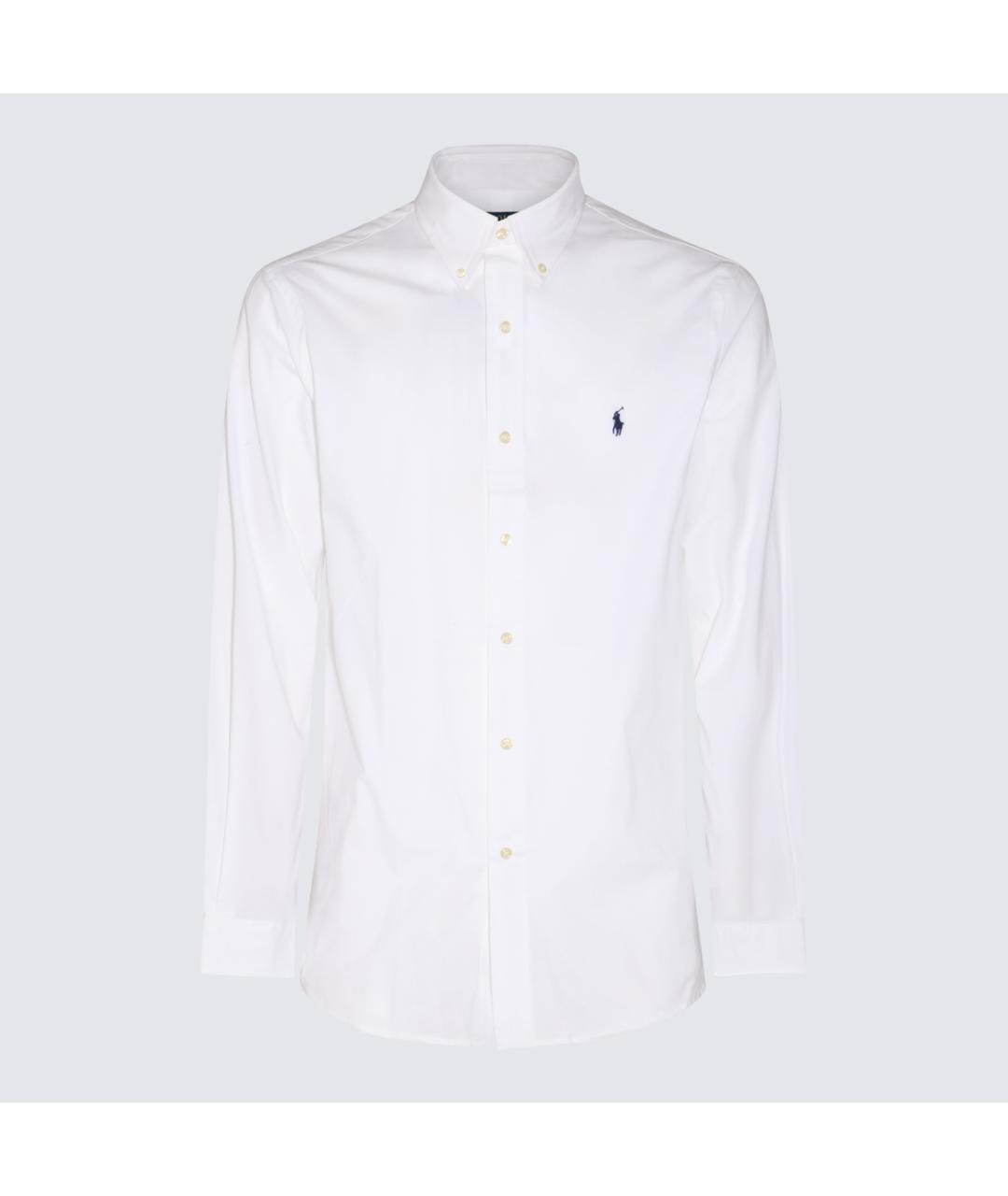 POLO RALPH LAUREN Белая хлопковая кэжуал рубашка, фото 3