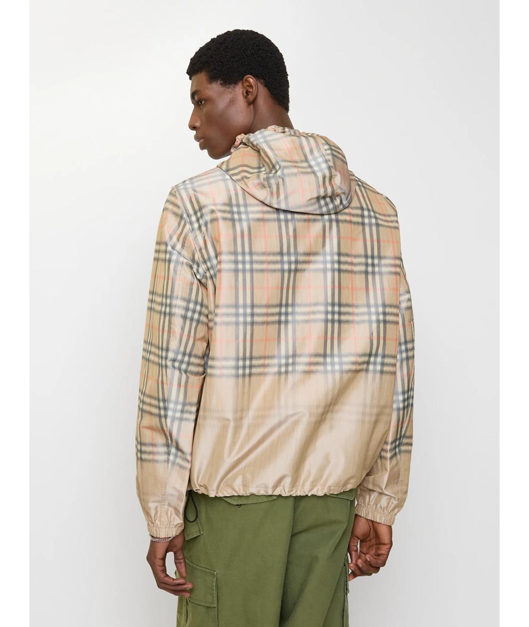 BURBERRY Бежевая вискозная куртка, фото 3