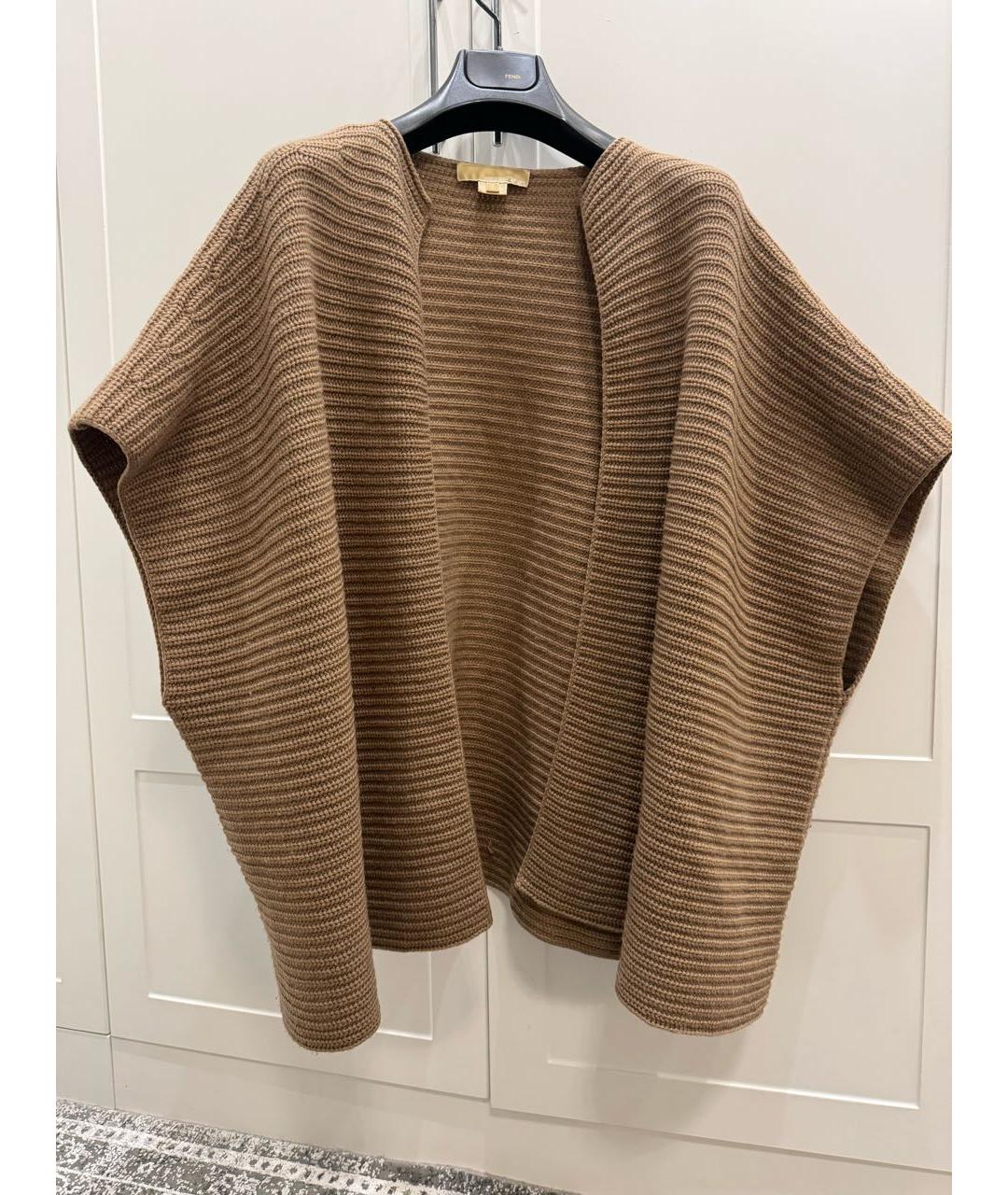 MICHAEL KORS Бежевый кашемировый кардиган, фото 6