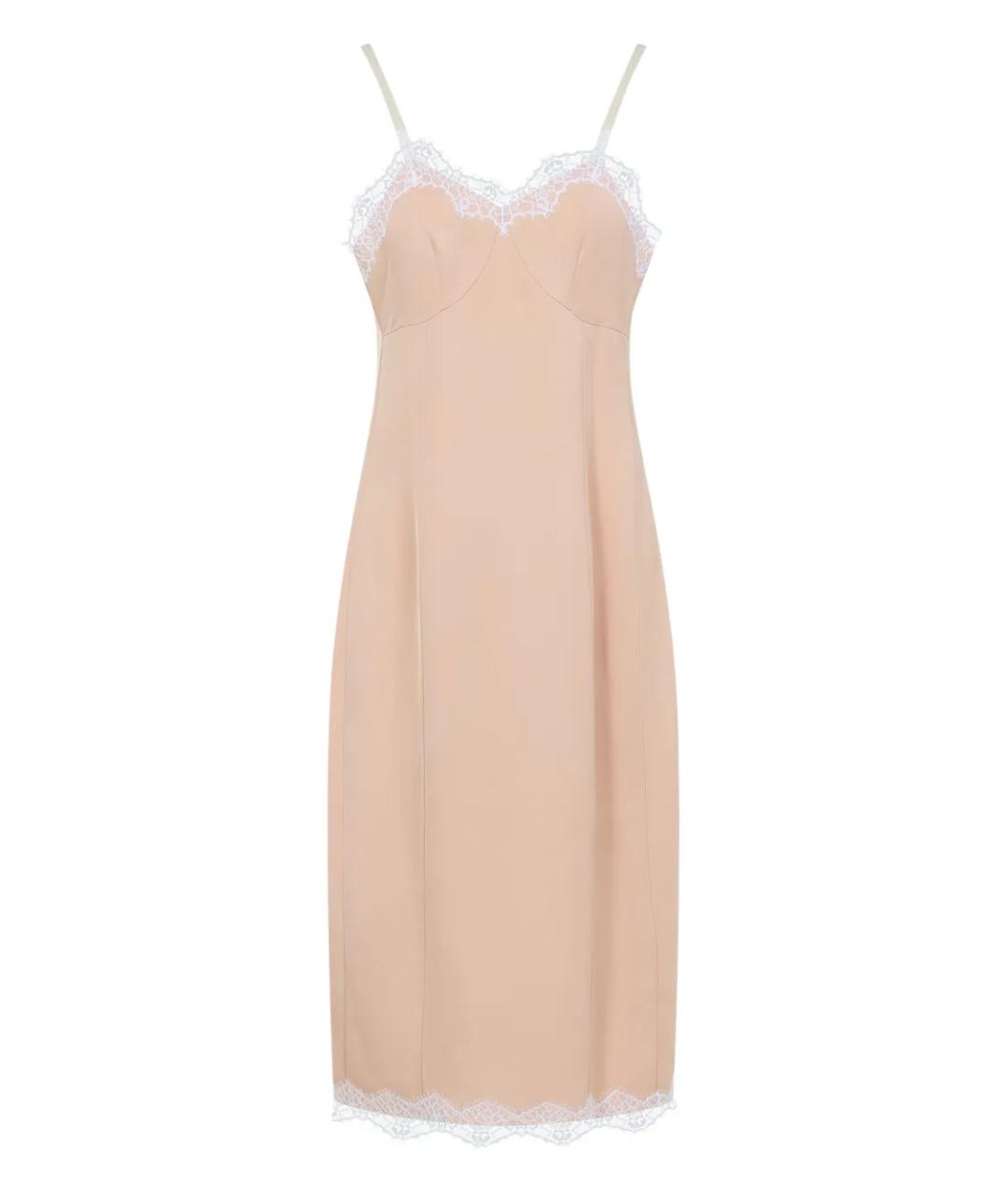 Carven Розовое вискозное платье, фото 1