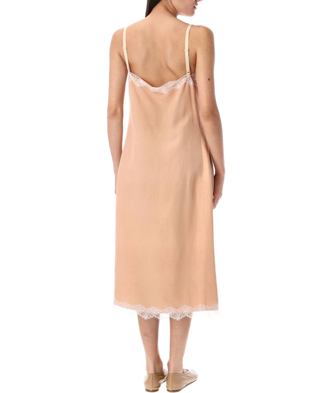 Carven Розовое вискозное платье, фото 3