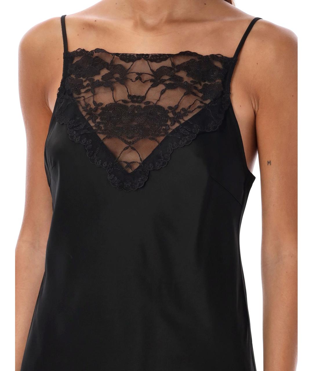 BY MALENE BIRGER Черная ацетатная майка, фото 4