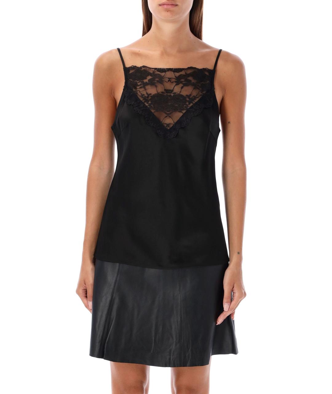 BY MALENE BIRGER Черная ацетатная майка, фото 2