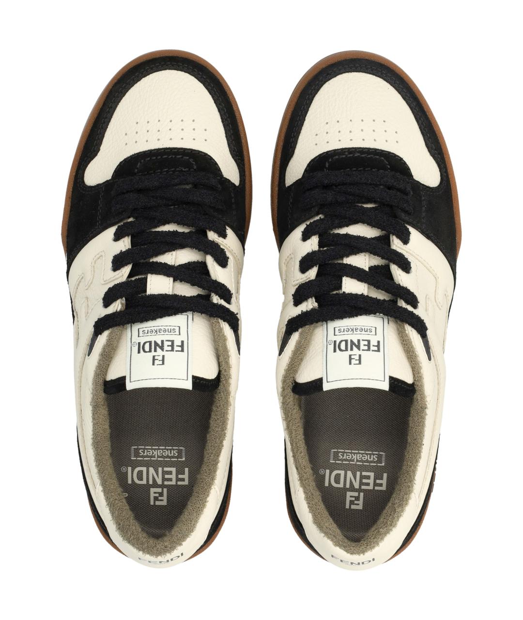 FENDI Мульти кожаные низкие кроссовки / кеды, фото 2