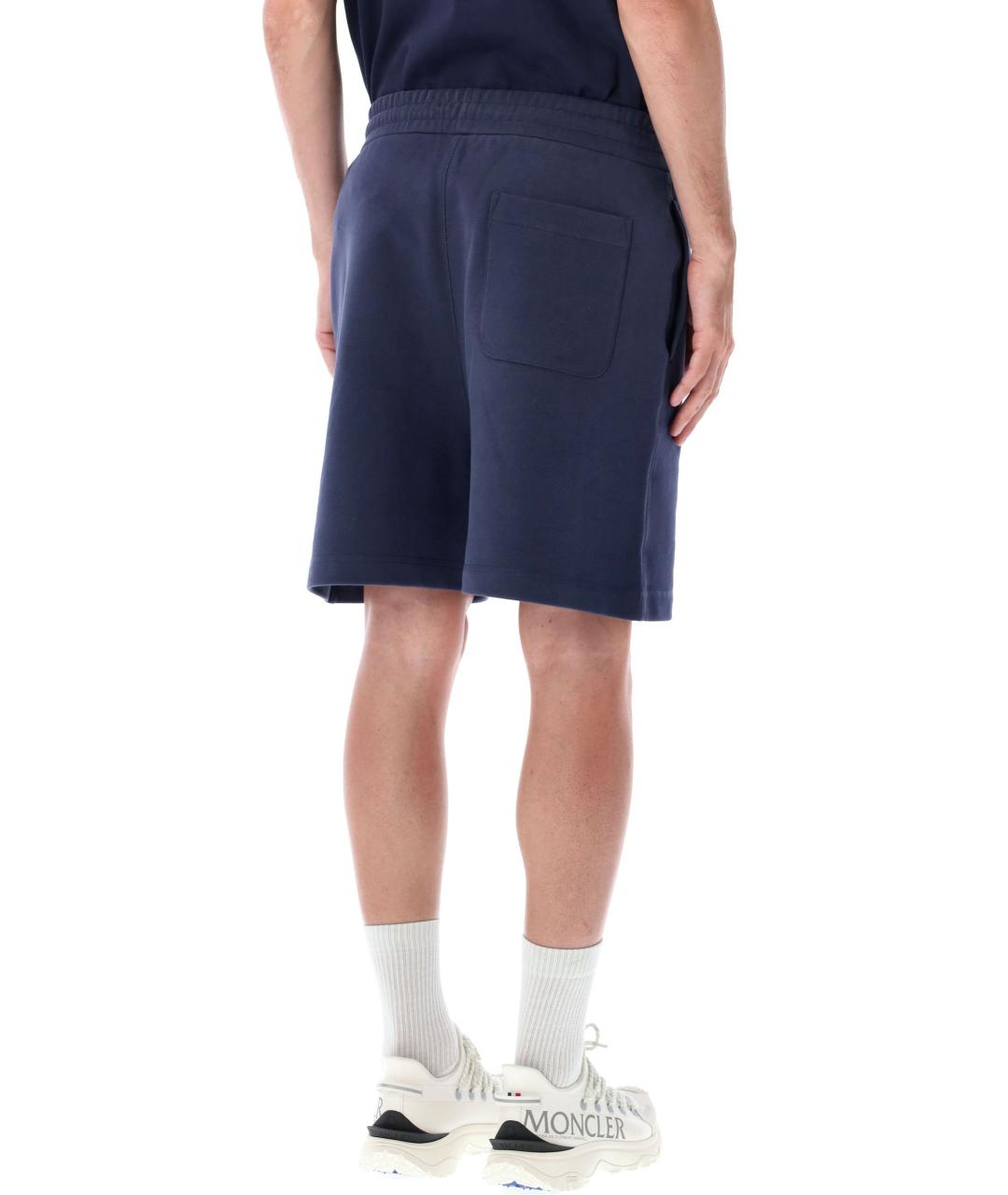 MONCLER Синие хлопковые шорты, фото 3