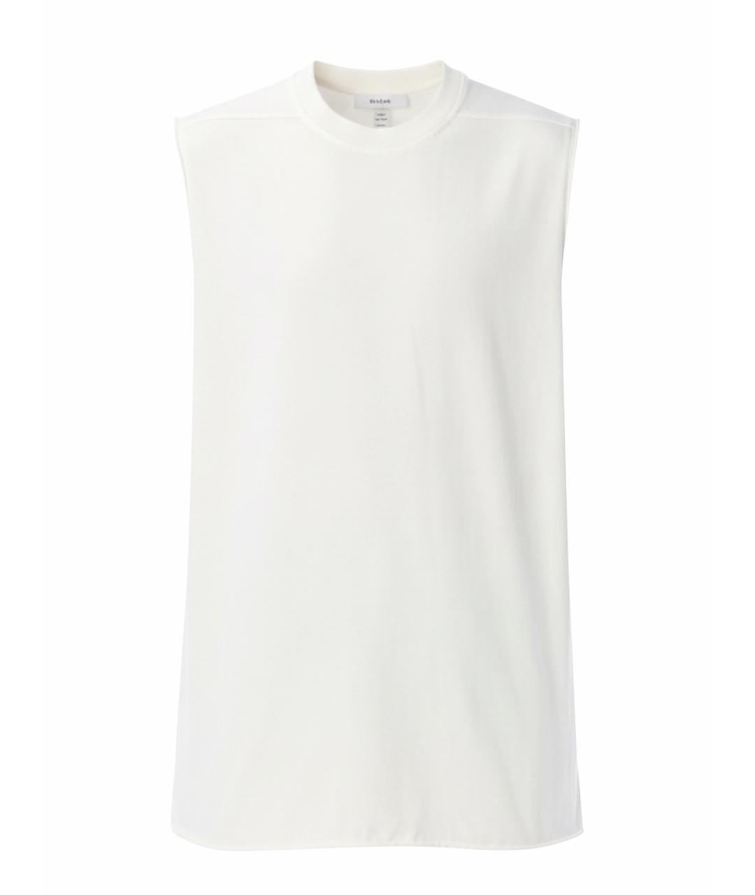 RICK OWENS Белая хлопковая майка, фото 1