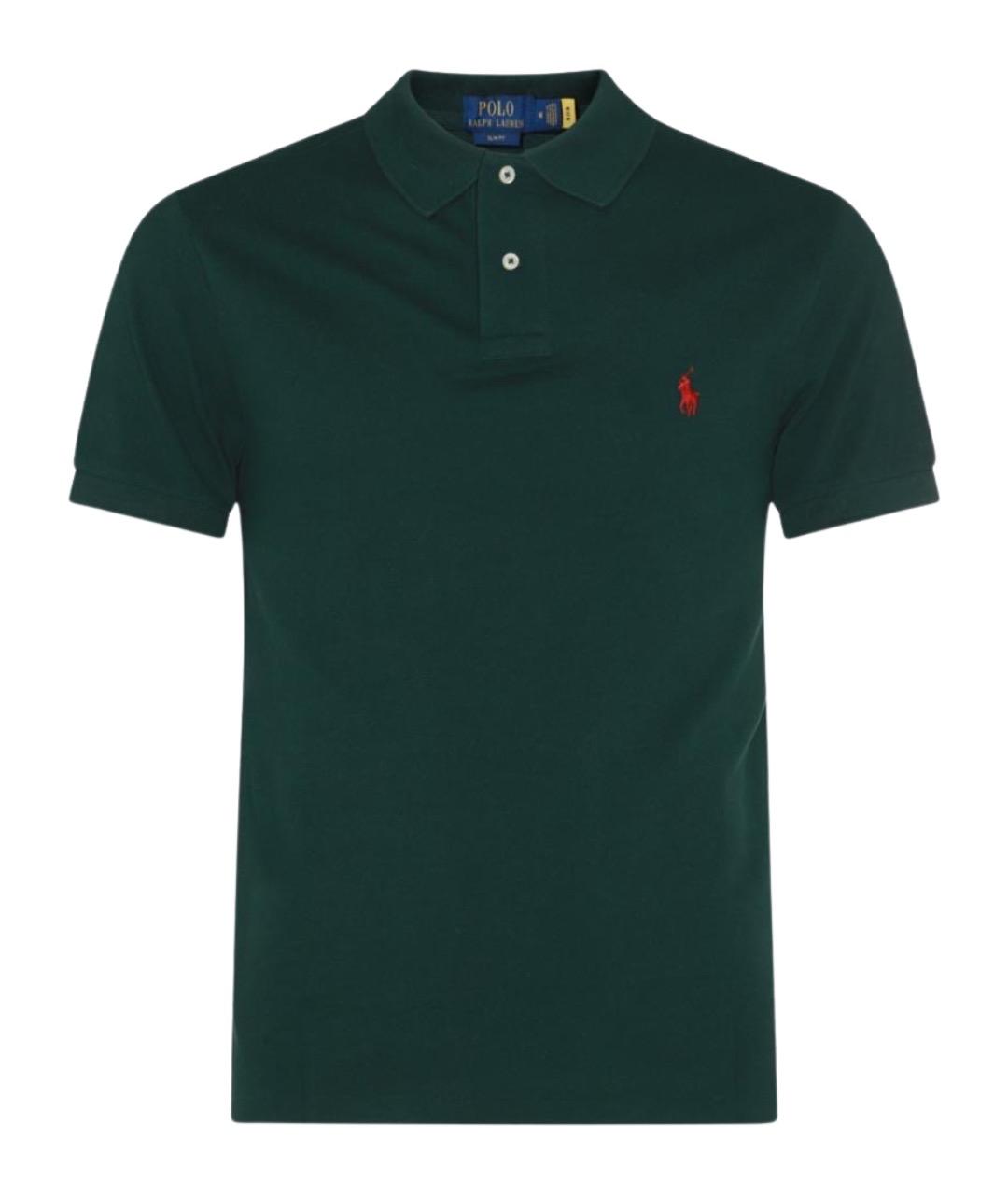 POLO RALPH LAUREN Зеленая хлопковая футболка, фото 1