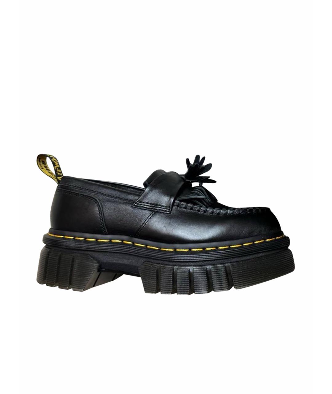 DR. MARTENS Черные кожаные лоферы, фото 1