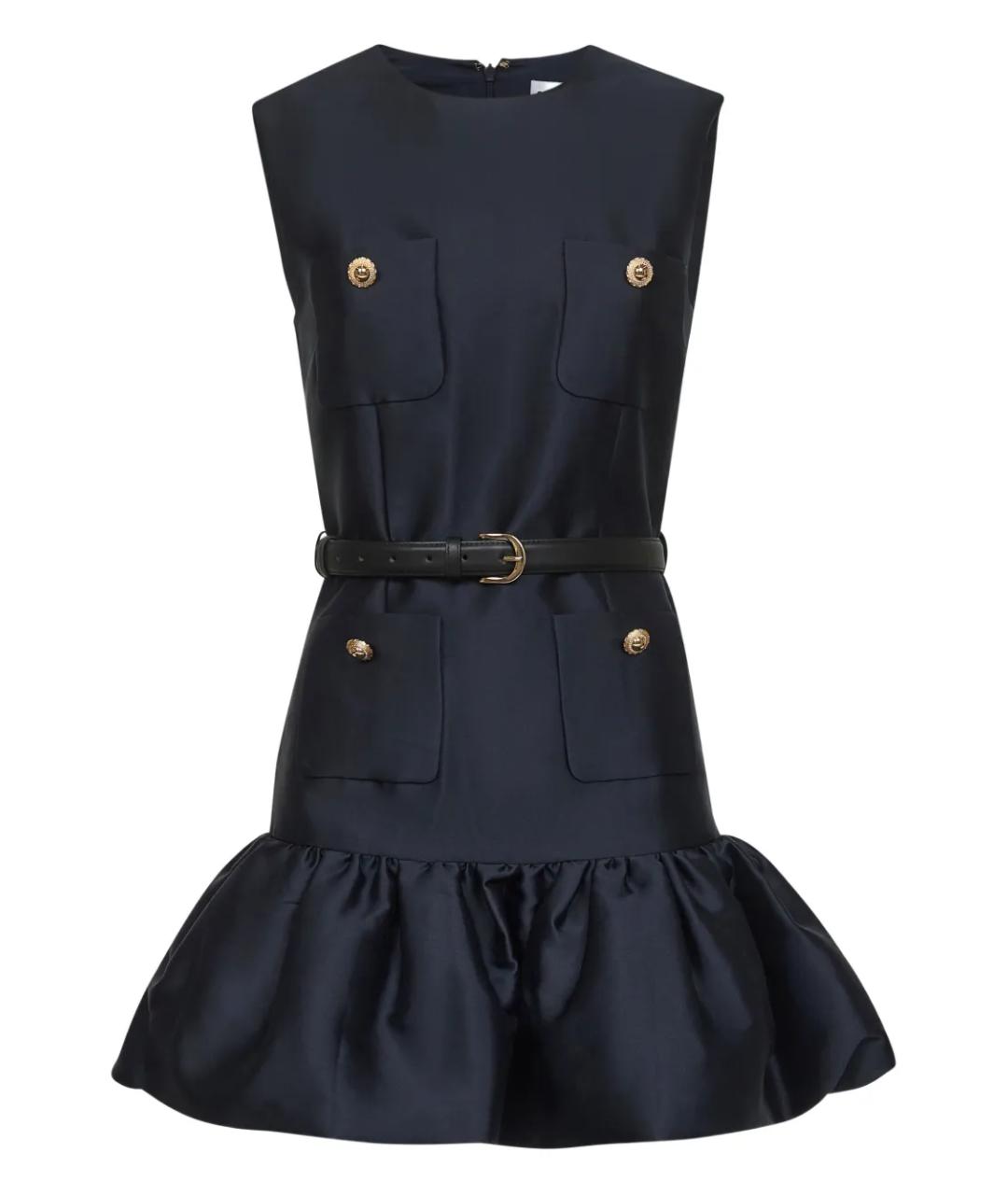 SELF-PORTRAIT Темно-синее полиэстеровое коктейльное платье, фото 1