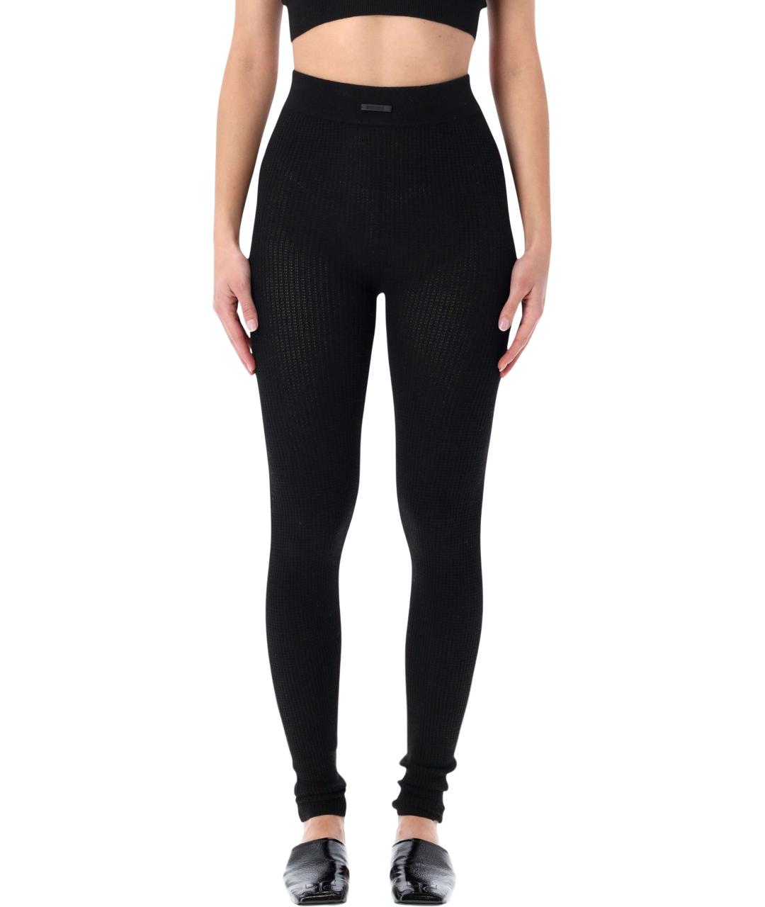 FEAR OF GOD ESSENTIALS Черные полиэстеровые леггинсы и велосипедки, фото 1