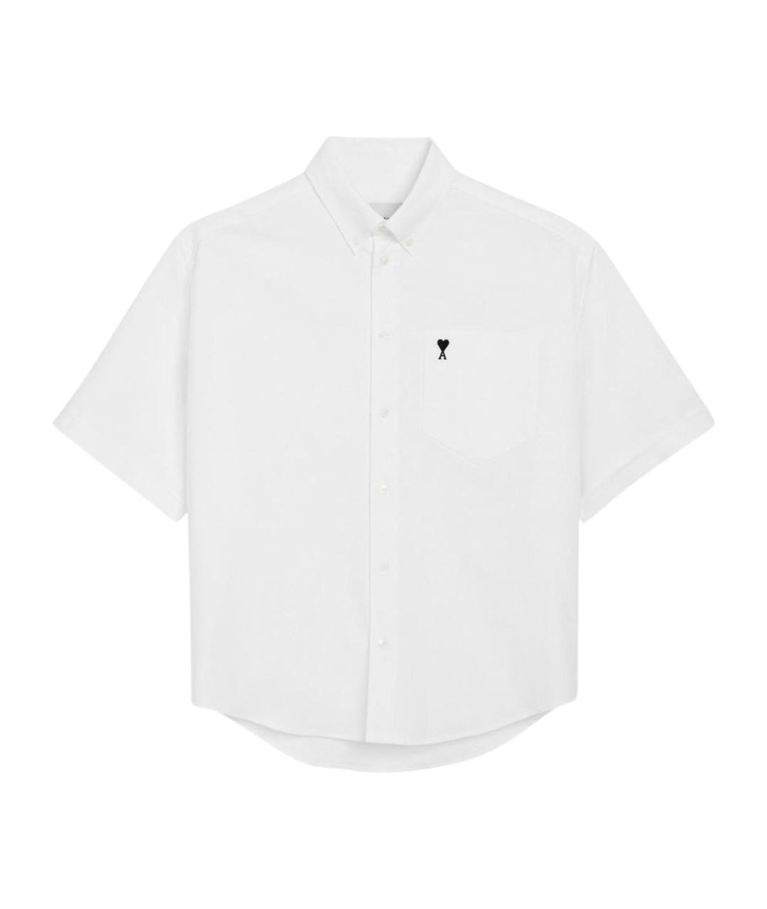 Ami Paris Белая хлопковая кэжуал рубашка, фото 1