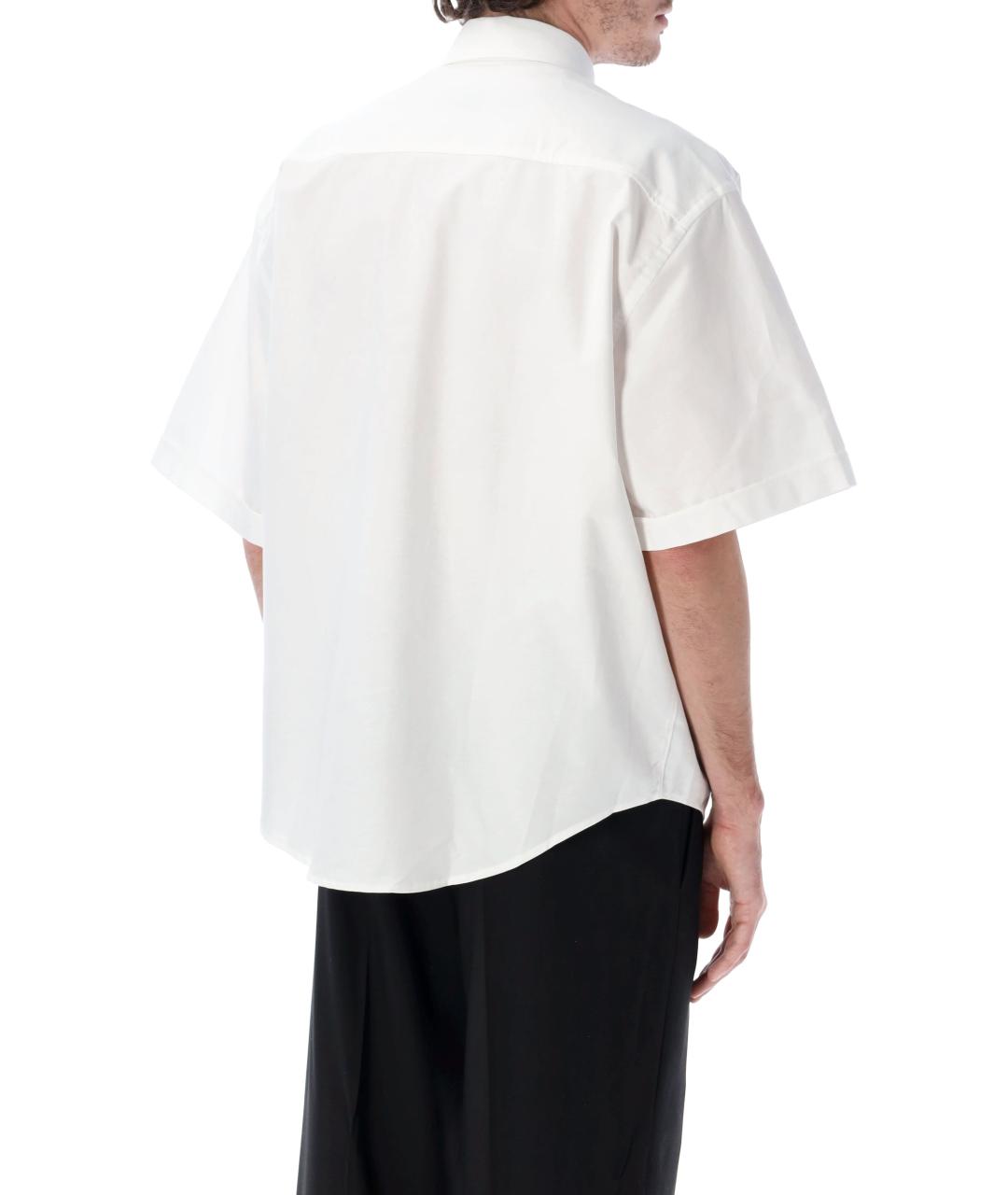 Ami Paris Белая хлопковая кэжуал рубашка, фото 3