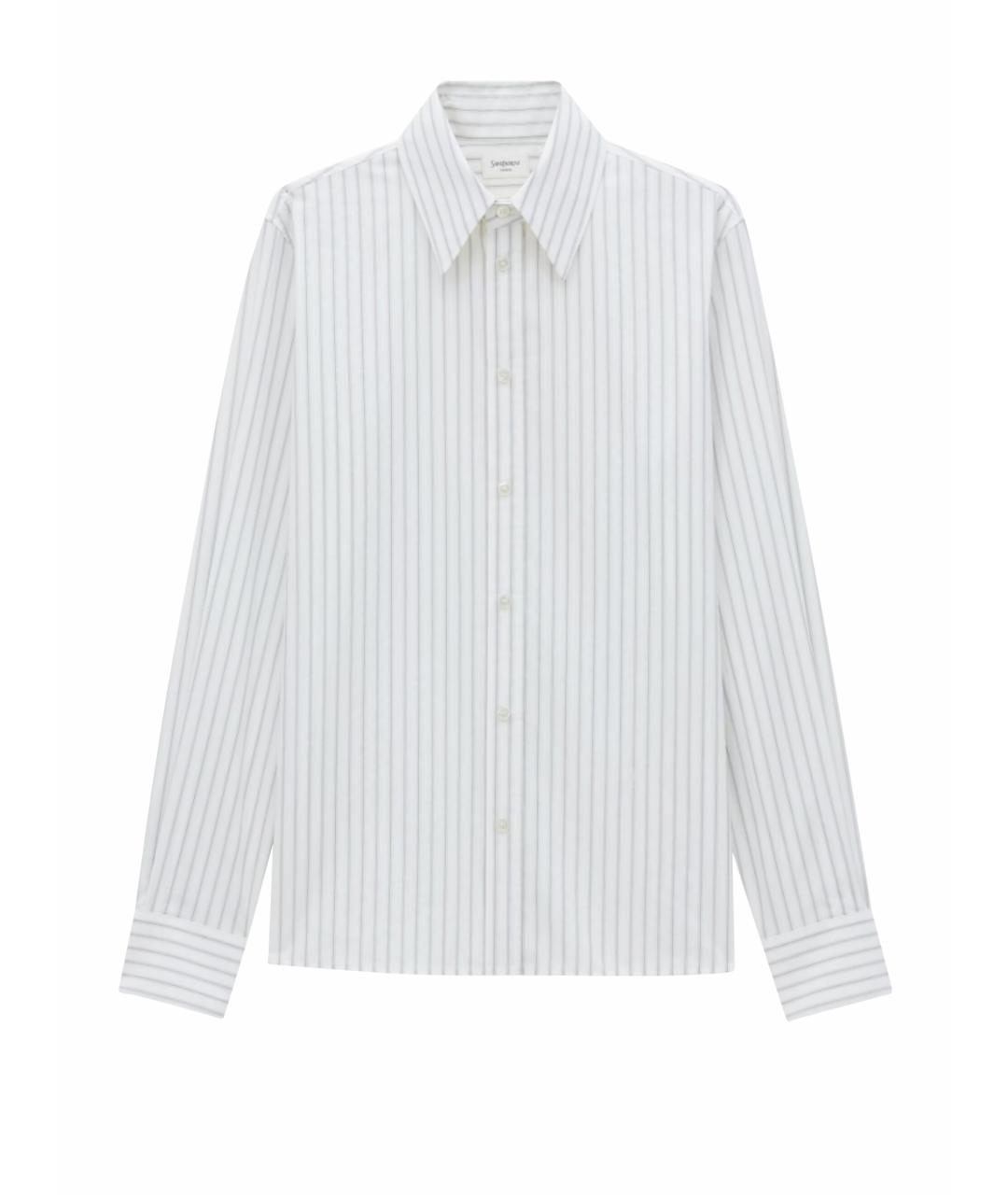 SAINT LAURENT Голубая хлопковая кэжуал рубашка, фото 1