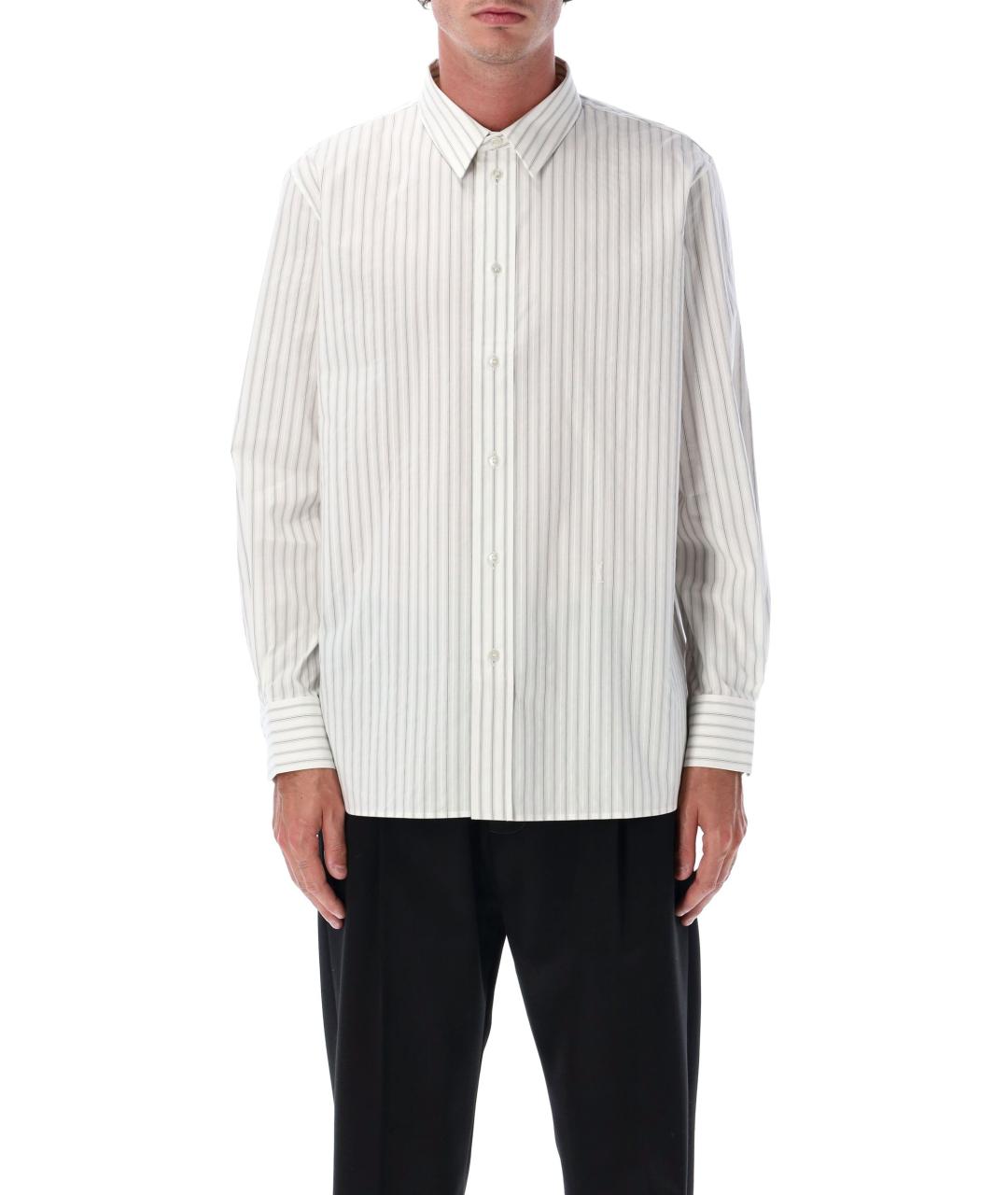 SAINT LAURENT Голубая хлопковая кэжуал рубашка, фото 2