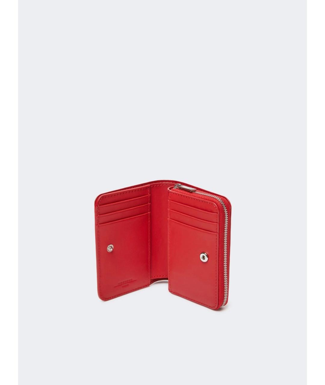 WEEKEND MAX MARA Красный кожаный кошелек, фото 2
