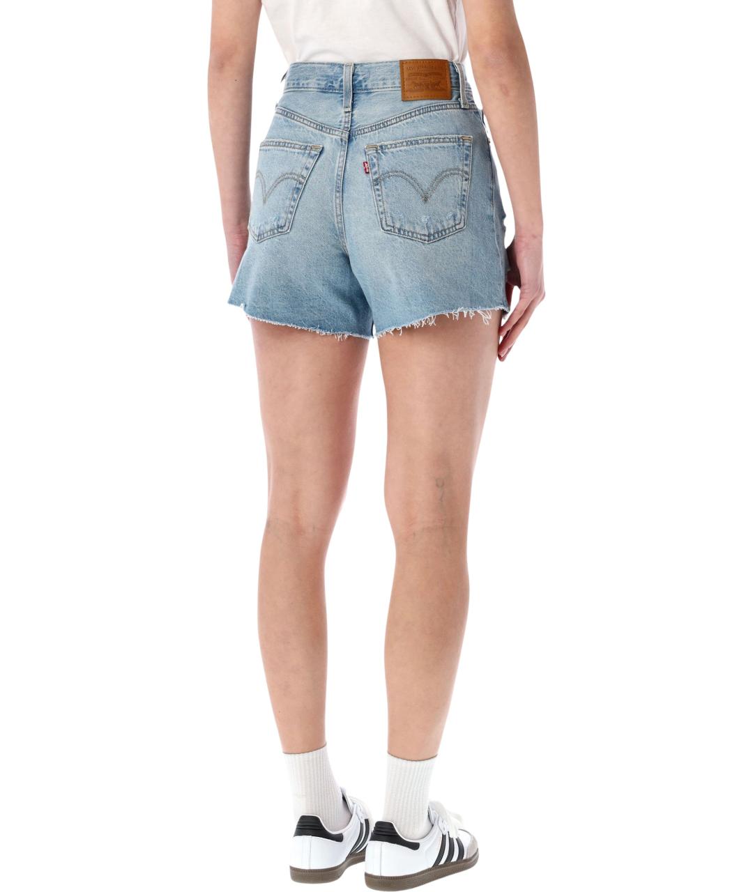 LEVI'S Голубые хлопковые шорты, фото 2