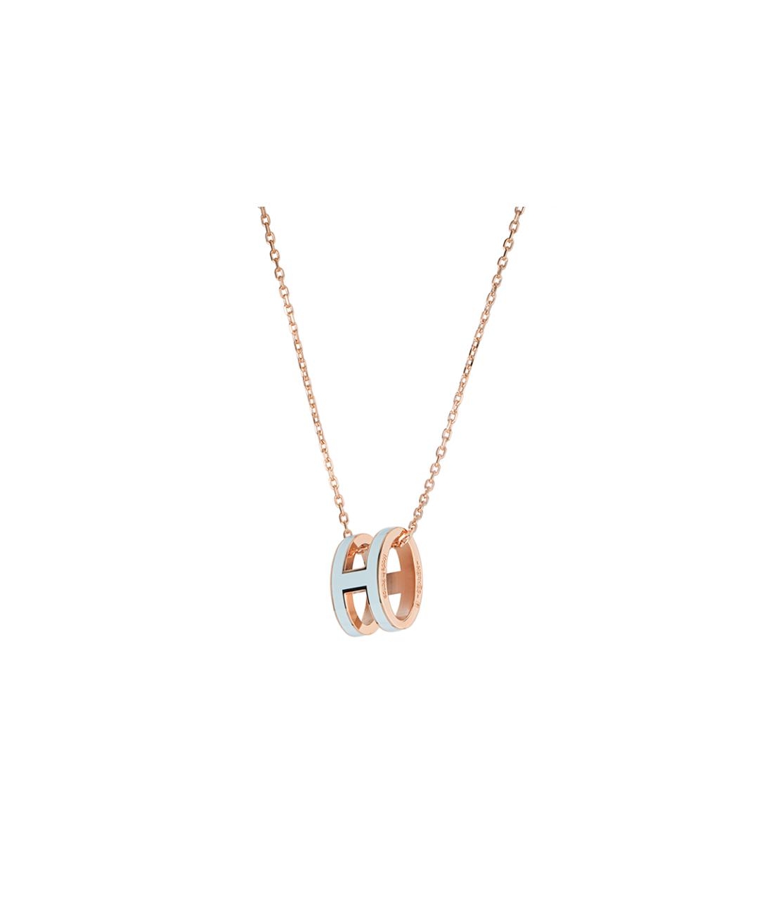 HERMES Голубая металлическая цепочка, фото 2