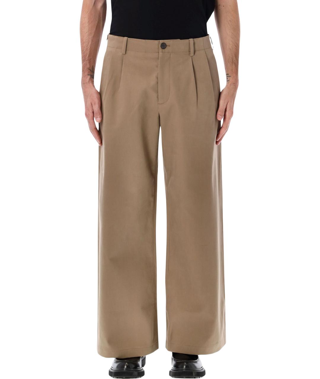 OUR LEGACY Хаки хлопковые повседневные брюки, фото 4