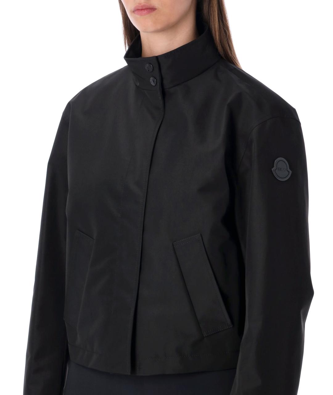 MONCLER Черная полиэстеровая куртка, фото 4