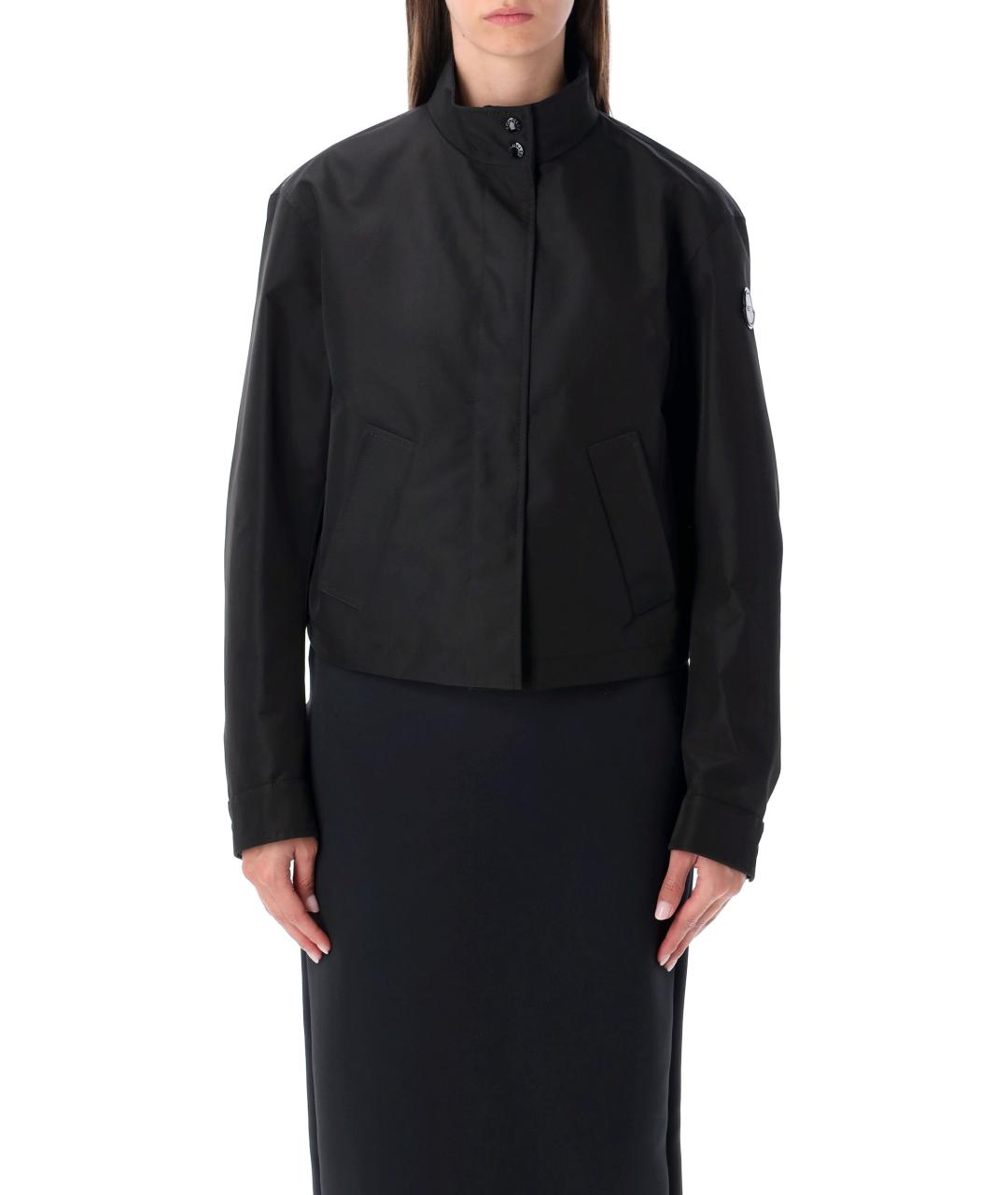 MONCLER Черная полиэстеровая куртка, фото 2