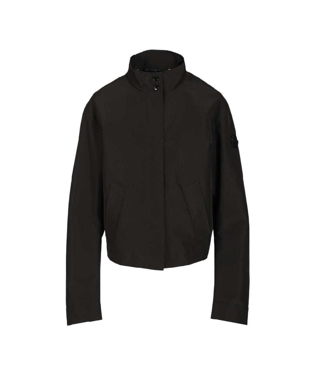 MONCLER Черная полиэстеровая куртка, фото 1