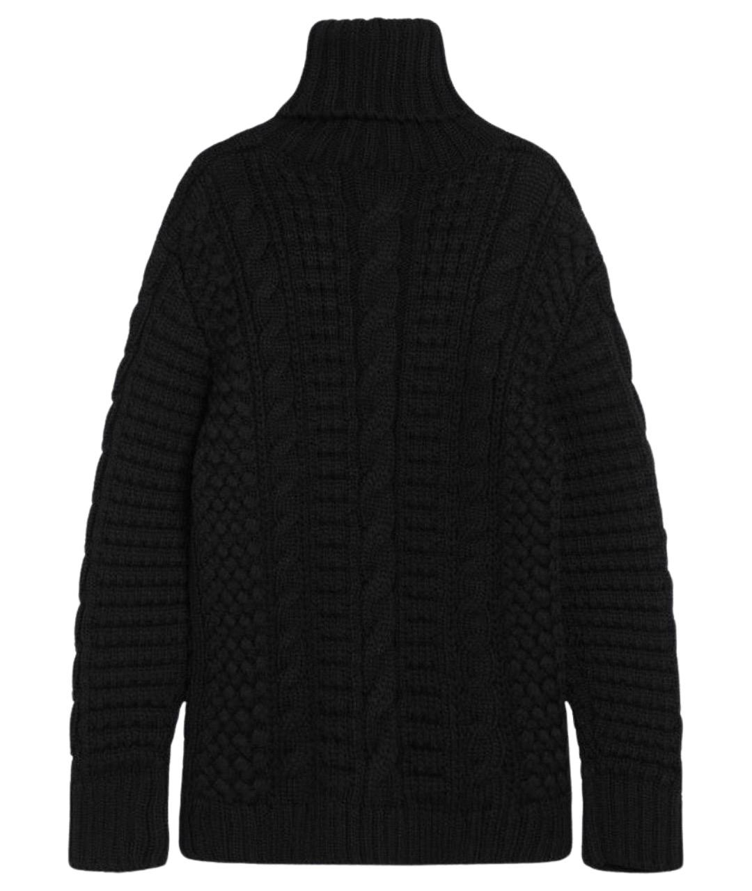 MONCLER Черный шерстяной джемпер / свитер, фото 1